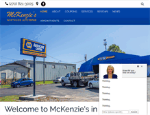 Tablet Screenshot of mckenziesautorepair.com